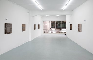 Installation view of Fiona Connor's Thump at Coastal Signs