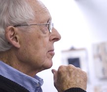 Don Peebles in his studio