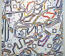 <i>P926000 XIV</i>,  acrylic on canvas, 760 x 760 mm