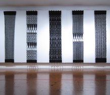 Lonnie Hutchinson, Before Sunrise, 2010, builder's paper and earth ochre. Images courtesy of the artist and Artstation