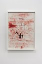 Shane Cotton, Letters O/I, 2010, acrylic on paper, 760 x 550 mm, framed