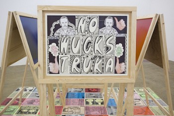 Jess Johnson, No Wuck Truka, part of her installation at ARTSPACE.