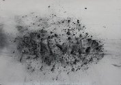 Bronwyn Taylor, Seizmic Shuffle, 2009, charcoal on gesso on paper