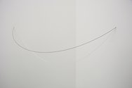 John Ward Knox, Untitled, 2009, silver chain, steel wire, 72 cm