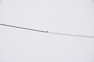John Ward Knox, Untitled, 2007,  (detail) silver chain, steel wire