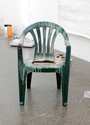 Arps & The Estate of L. Budd, Untitled, 2010, PVC chair, resin, shellac, sawdust, glue, 790 x 500 x 520mm