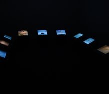 Installation shot of whoosh click heave at The Film Archive