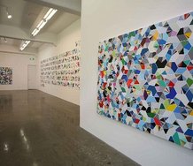 Sara Hughes' Colour Codes installed at Gow Langsford