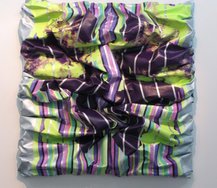 Miranda parkes, Smasher 2011, acrylic on canvas, 1300 x 1250 x 300 mm