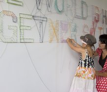 Elliot Collins, Held Together, 2011, Te Tuhi Drawing Wall