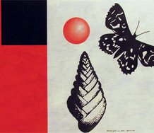 Richard Killeen, Destruction of the Circle, 1990, acrylic on canvas, 1115 x 1520 mm