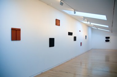 Joachim Bandau reliefs upstairs at Two Rooms