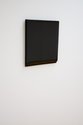 Joachim Bandau, Untitled, 2010, Bagan lacquer (tree resin) over plywood, black, 2 pieces, 44 x 40 x 2.5 cm
