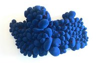 Nicole Bourke, Big Blue, 2010 -2011, polystyrene, acrylic polymer, lacqer, flock, steel.