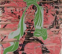 Tjalling de Vries, I can see it baby, its all over your face, 2010, acrylic on canvas, 1220 x 1030 mm 