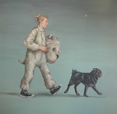 Johanna Braithwaite,  Walk the Walk, oil on canvas, courtesy of Bowen Galleries.