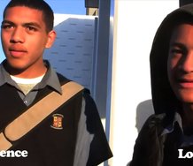 Janet Lilo, video still, The Interface Project, N0.1 (detail) Lawrence and Lorenzo