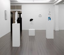 Alex Vivian, An oversized jacket. Jeans, that fit, 2011, installation at Hopkinson Cundy.