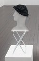 Alex Vivian, Muted silhouette, with hat, 2011, fabric, hat, metal, plastic, 800 x 270 x 320 mm