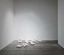 Joe Sheehan, Words Fail, 2011, carrara marble, dimensions variable