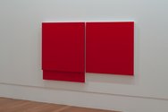 Matt Henry, Untitled 710 x 1197 (Cadmium Red), 2011, acrylic and lacquer on linen, pine stretchers