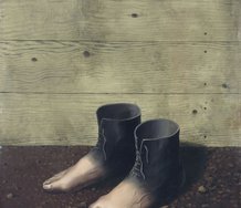 Rene Magritte, The red model 1935, oil on canvas mounted on cardboard, 56 x 46cm, Collection: Musée National d’Art Moderne, Centre Pompidou, Paris, © René Magritte/ADAGP. Licensed by Viscopy, Sydney, 2011