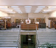 Lisa Crowley, The Reading Hall (video poster) Courtesy of Fox Jensen and McNamara Galleries.