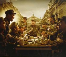 Zhang Xianyong, Last Supper, Red Army, photograph, 2006, 1000mm x 1330mm