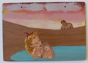 Roger Boyce, Maori Renaissance; An Allegory, 2010, oil and acrylic polymer on hardwood panel, 440 x 610 mm