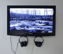 Sean Grattan, Carmen San Diego: Out OF Work And On The Run, 2011. Part of installation at ARTSPACE. Photo by Sam Hartnett.