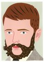 Gavin Hurley, Colenso's Beard, paper collage, 2012