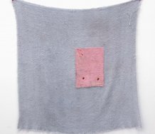 Campbell Patterson, So Tired, 2012, towel, sultana bran, pins, 1120 x 1070 mm