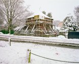 Tim J. Veling, “Radio Shack”, Christchurch, 2011, 22 x 27.5" (Image size, plus a 1" paper border) 