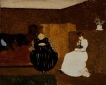 Edouard Vuillard,  La Causette (The Chat), 1893,  oil on canvas.  Scottish National Gallery of Modern Art © Trustees of the National Galleries of Scotland     