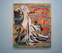 Tjalling de Vries, Double Trouble, 2012, acrylic on canvas, 1200 x 1020 mm