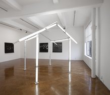 Bill Culbert's Hut installed at Sue Crockford's.  Photo by Sam Hartnett.