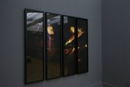 Vincent Ward, Flying, seen from the edge of the eye moments before falling, 2011, tetraptych, pigment inks on archival paper, 1650 x 410 mm
