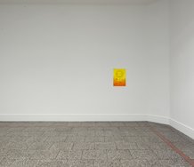 Assume Nothing at Gus Fisher: on far left Patrick Lundberg, No title, 2011. In centre, Anya Henis, The Sun, the moon..., 2012. On right, Richard Frater, Anne, 2012. Photo by Samuel Hartnett.