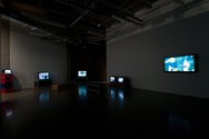 Janet Lilo, The Interface Project, video installation. Sophia Al-Maria, How Can I Resist U, 2011 (youtube video for Fatima Al-Qadiri)