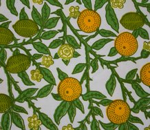 Detail from Leanne Joy Lupelele Clayton's Bitter and Sweet, 2005, screenprint on paper, acrylic paint, 335 x 32 x 590 mm. Courtesy of the artist