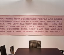 On wall: Mary-Louise Browne, You Know How, 2004, acrylic on canvas. Courtesy of the artist and Bartley + Company, Art, Wellington