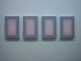 Nicola Holden, Navy, 2012, acrylic on cotton, four parts, 200 x 300 mm each