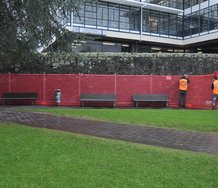 Bob van der Wal and Ben Clement, Be Seen, Be Effective, Auckland University town campus, 2012