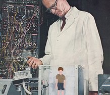 Gavin Hurley, Lab Rat, 2012, pigment ink on Hahnemuhle Photo-rag paper with paper collage, 915 x 730 mm framed