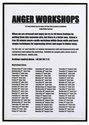 Stuart Ringholt, Anger Workshops Schedule Poster, Neue Galerie, Kassel, Germany.Image courtesy the Artist and Milani Gallery, Brisbane 