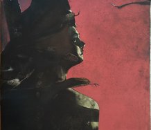 Jason Greig, Snakes for the Divine, 2012, monoprint,  76 x 56 cm 