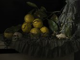  Fiona Pardington, Still life with Seaweed and Lemons, 2011, pigment inks on Hahnemuhle Photo Rag
