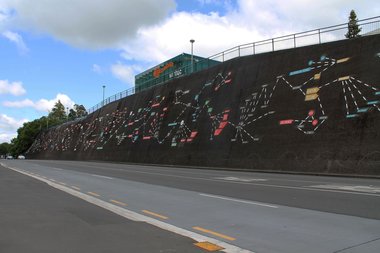 Kim Paton's Mind Map on the Anglesea St. WINTEC wall