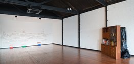 Installation view of Tricksters, Christchurch Art Gallery Outer Spaces, NG building, Madras Street, December 2012/January 2013.