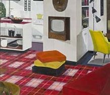Graham Fletcher | Untitled (from ‘Lounge Room Tribalism’ series) 2010 | Oil on canvas | Purchased 2010 with funds from the Estate of Lawrence F King in memory of the late Mr and Mrs SW King through the Queensland Art Gallery Foundation |